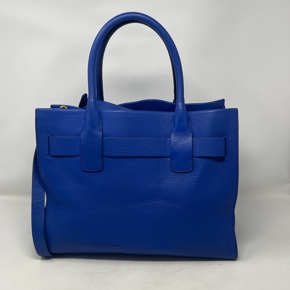 Tory Burch Gemini Link Leather Tote Dahlia Blue🖤 - Picture 5 of 15